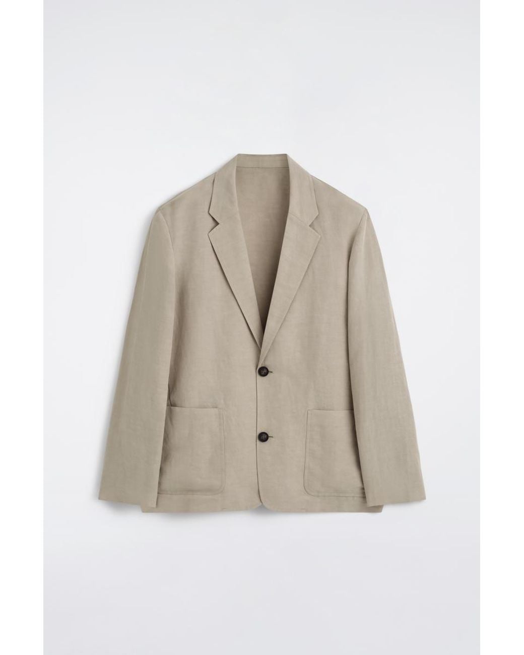 COS Natural Unstructured Linen-Blend Blazer for men