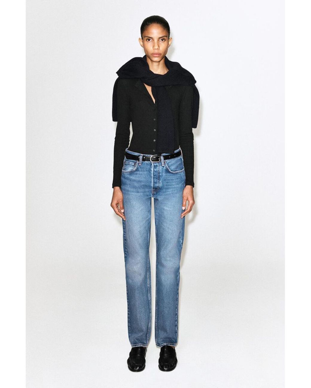 COS Blue Pipeline Slim-Leg Jeans