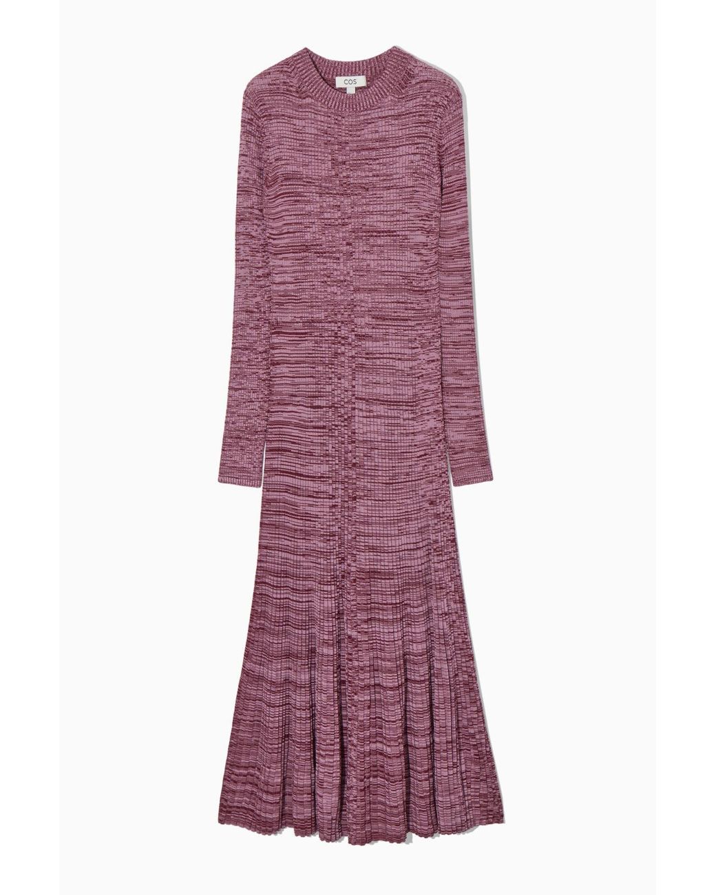 cos purple dress COS Relaxed Linen Shirt Dress