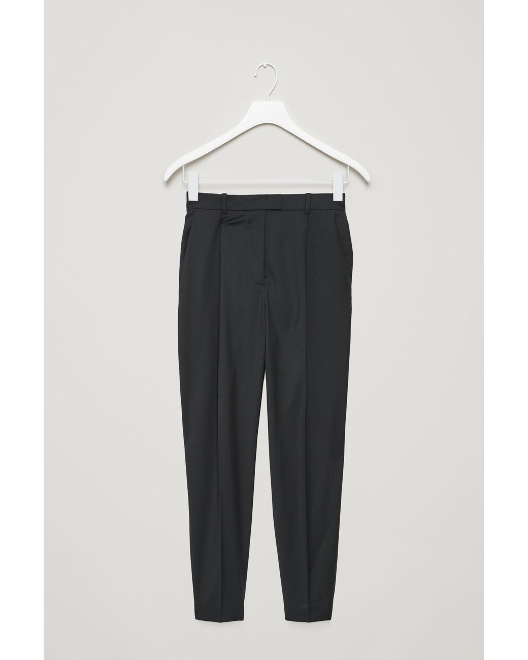 COS Lightweight Wool Tapered Trousers 