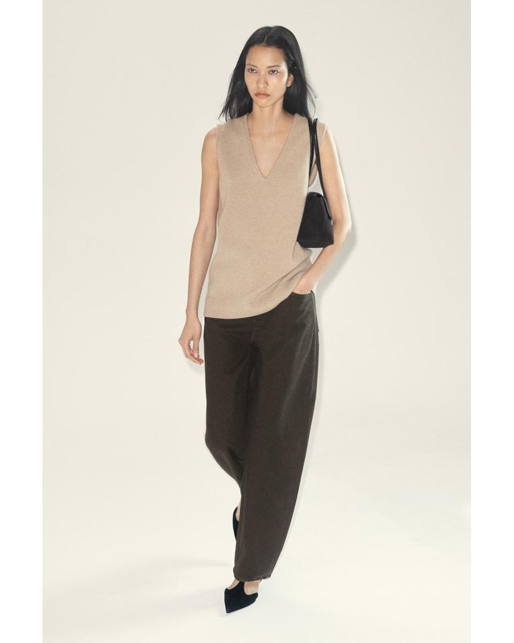 COS Black Bay Barrel-Leg Jeans