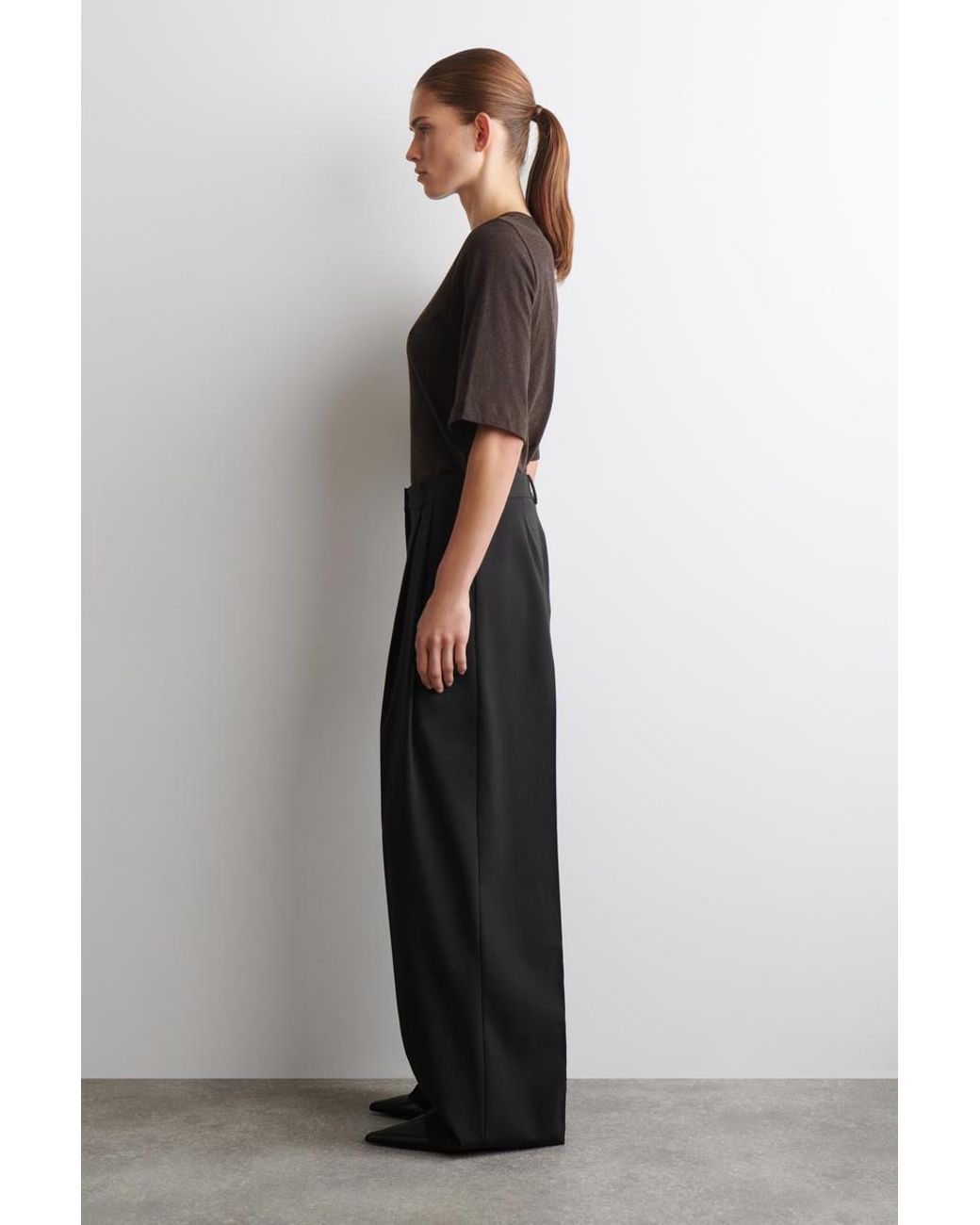 COS Black Cotton T-Shirt