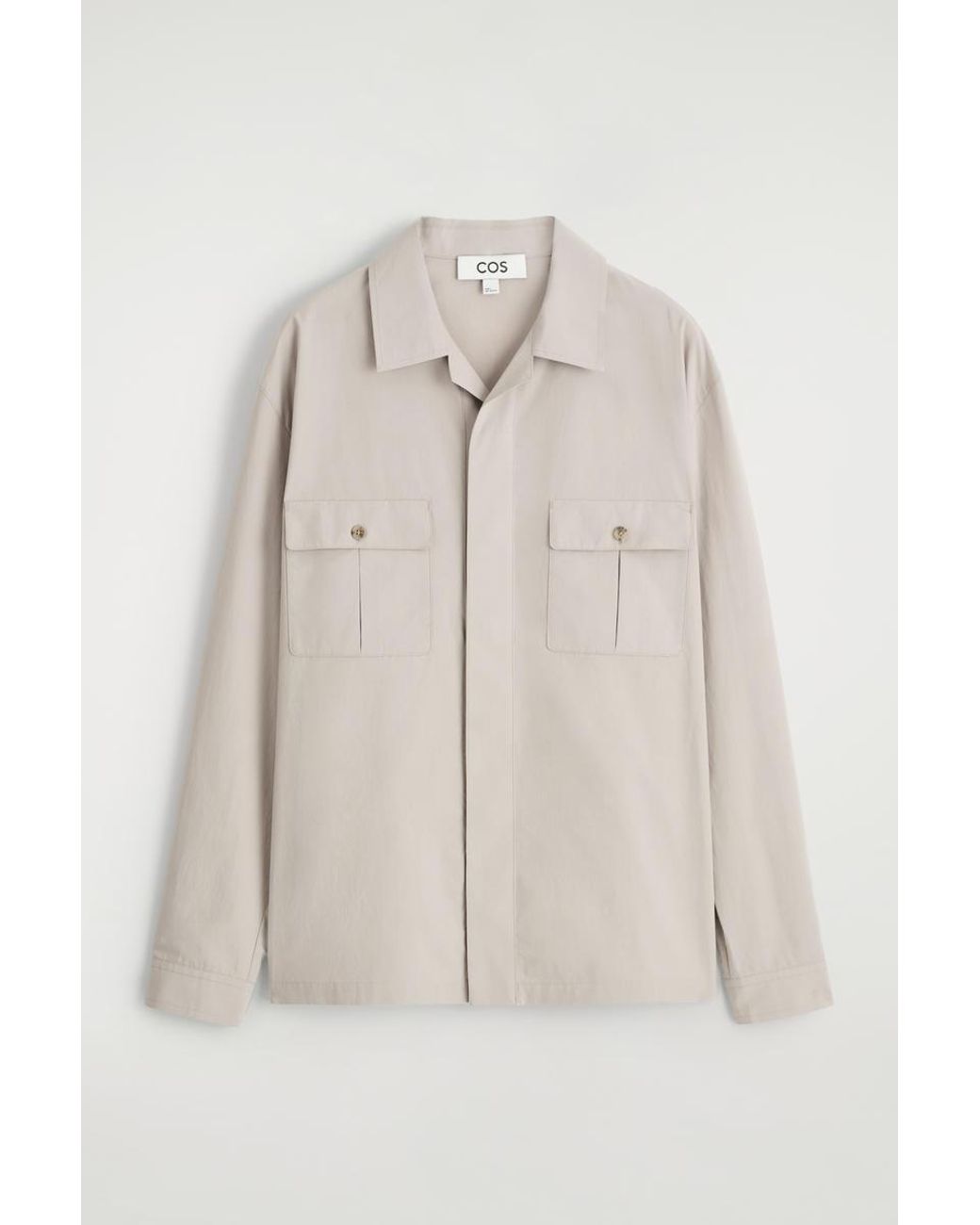 COS Natural Relaxed Cotton Shirt for men