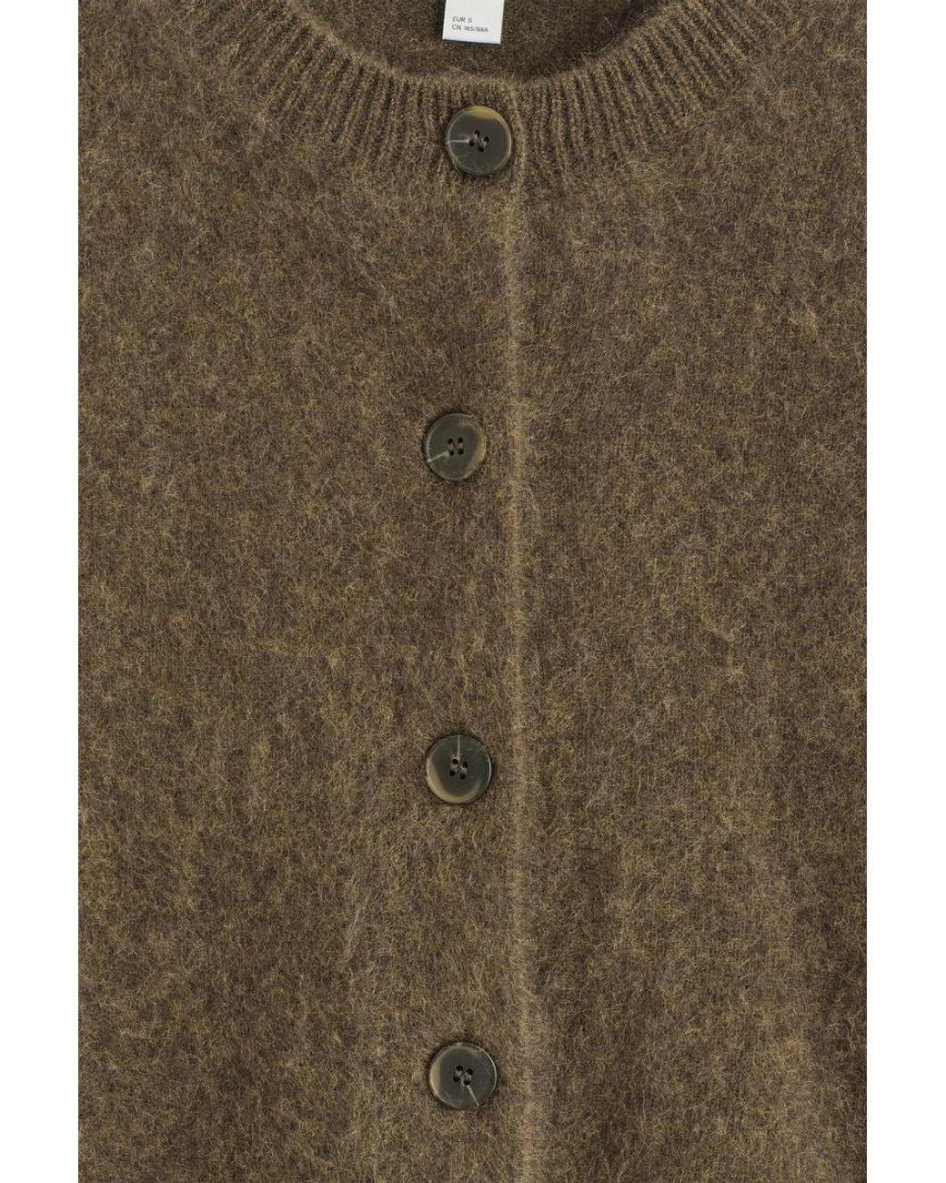 COS Natural Pure Brushed-cashmere Cardigan