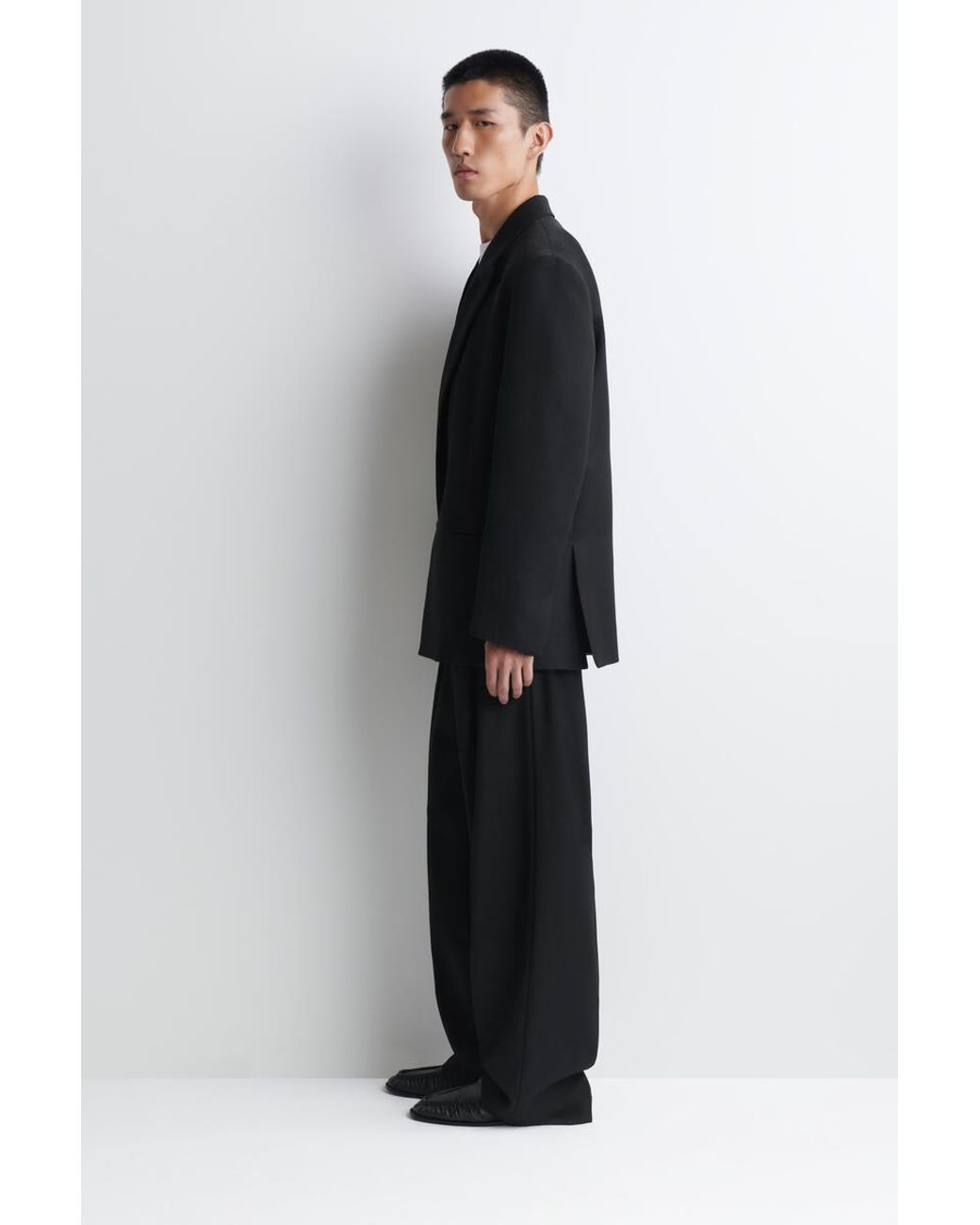 Blazer Doppiopetto di COS in Black da Uomo