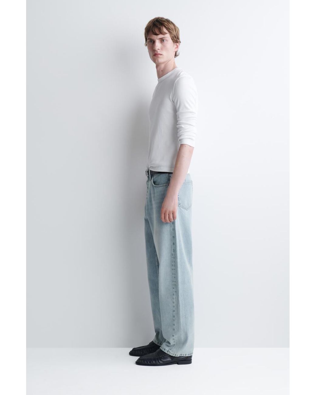 COS Blue Rider Relaxed-Fit Straight-Leg Jeans for men