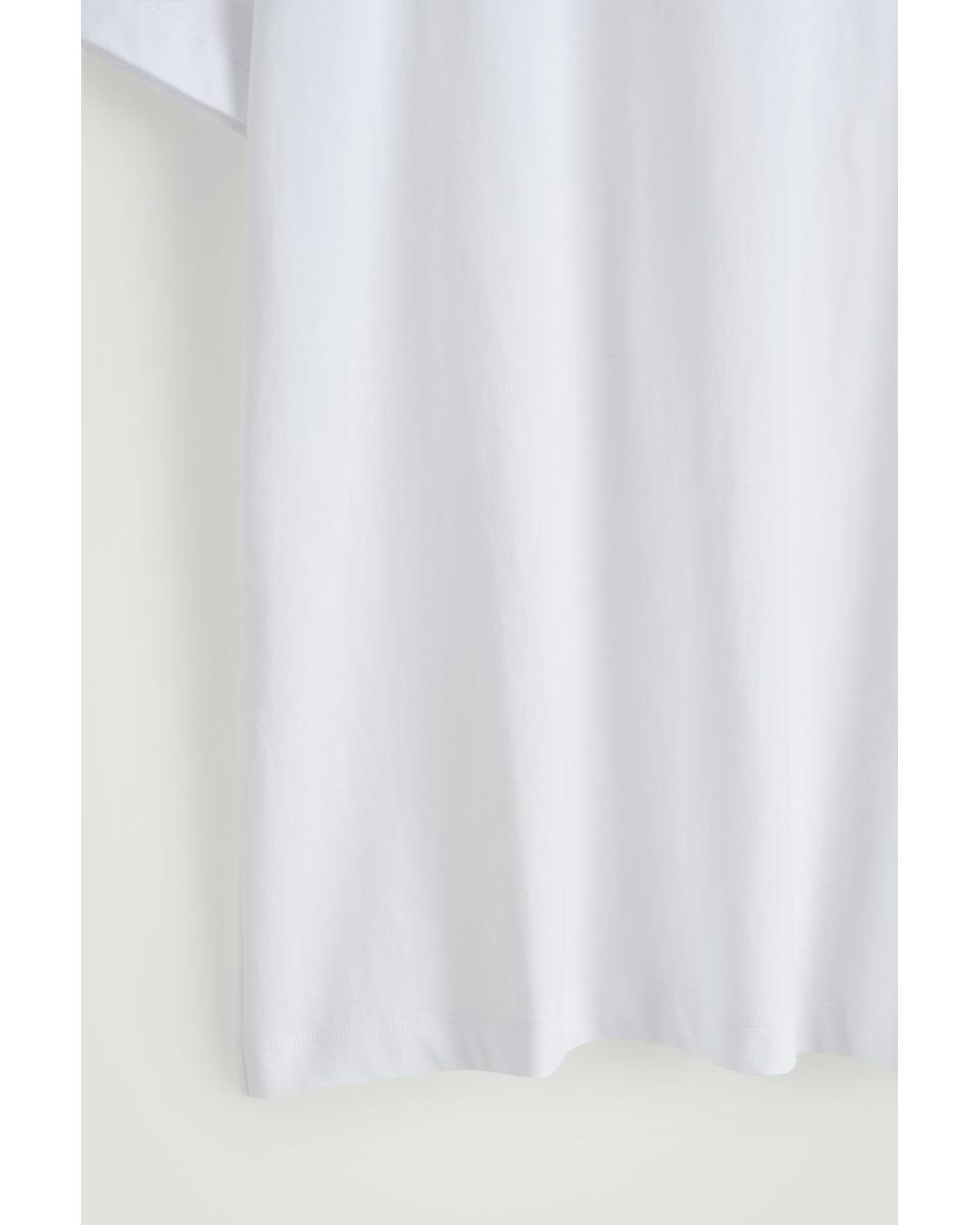 COS White Brushed-Cotton T-Shirt for men