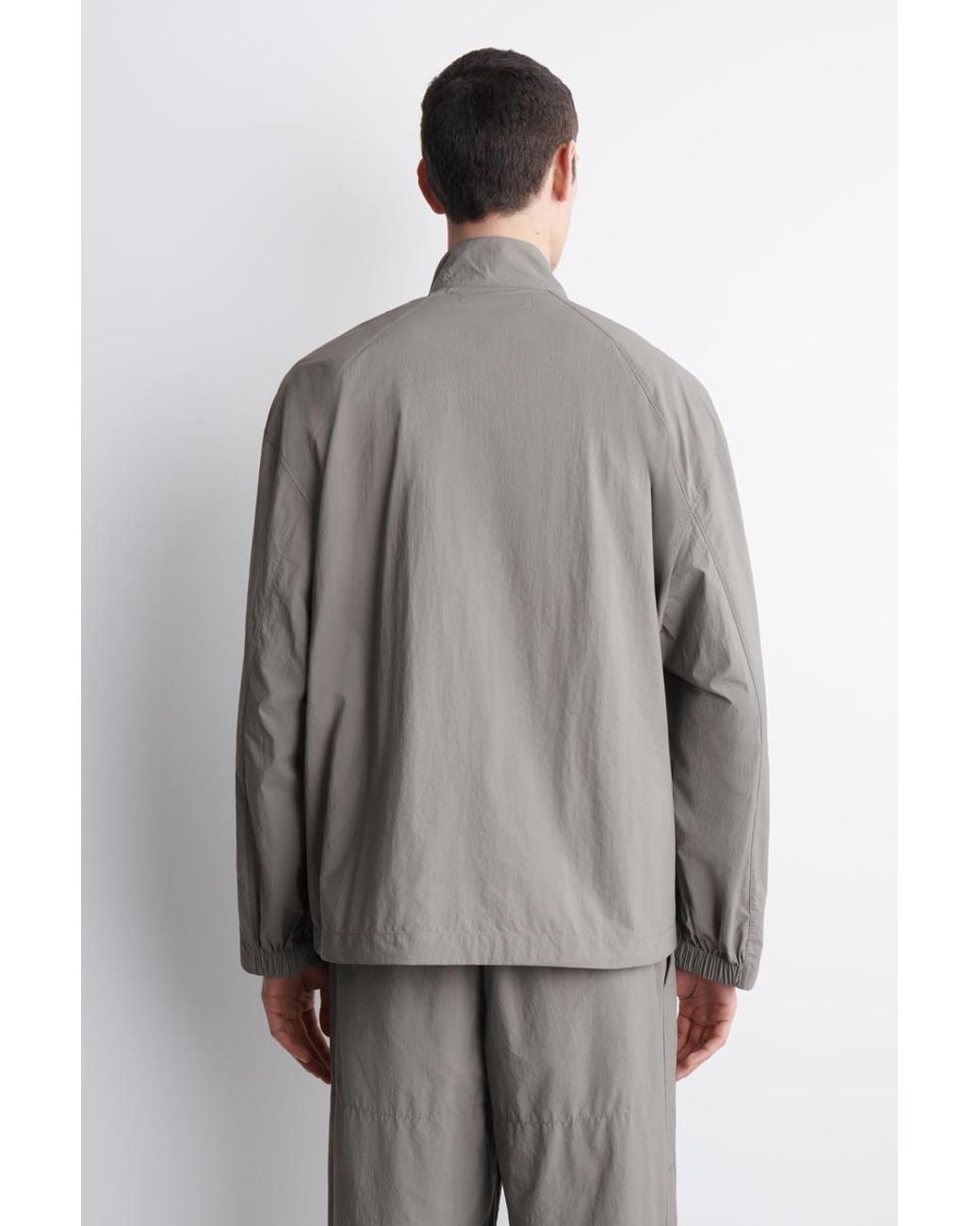 COS Gray Technical Nylon Sports Jacket for men