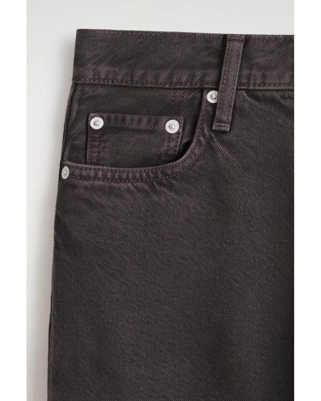 COS Gray Chord Straight-Leg Jeans