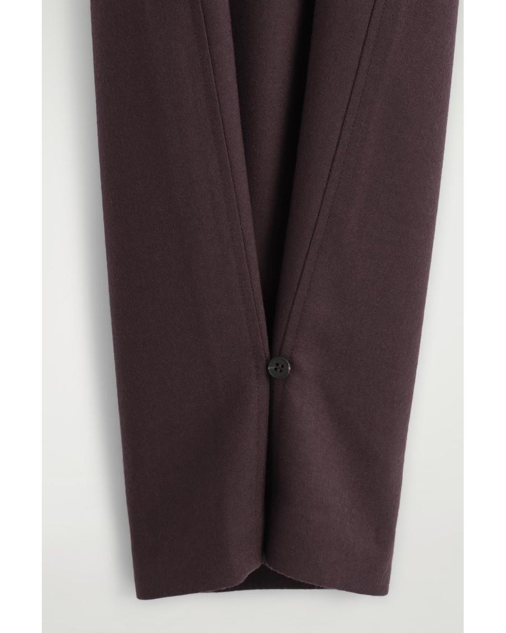 COS Red Wool-Flannel Pants