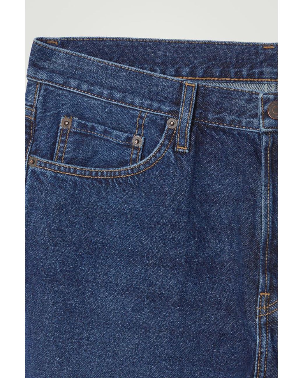 COS Blue Pillar Tapered Jeans for men