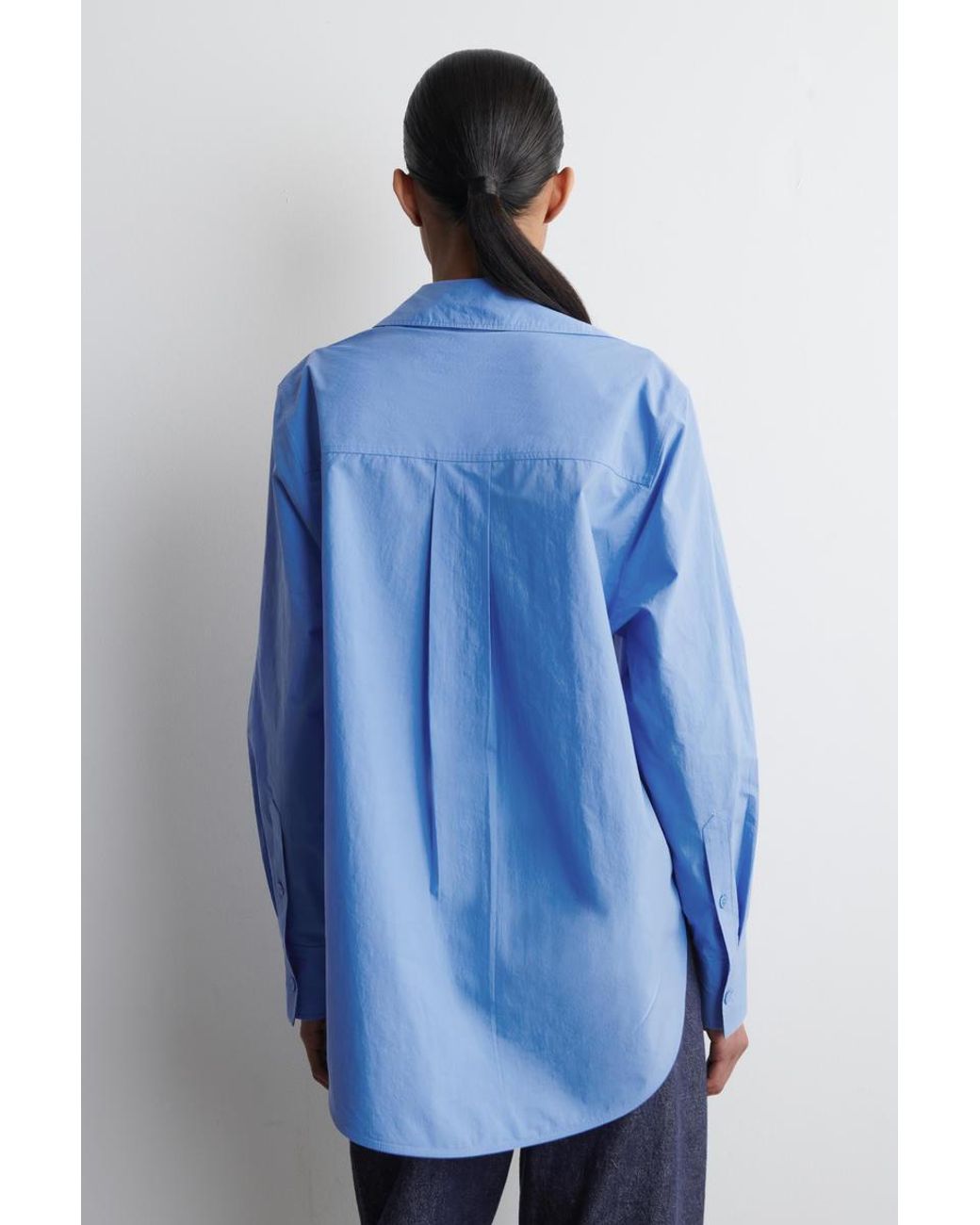 COS Blue Tailored Pima Cotton Shirt