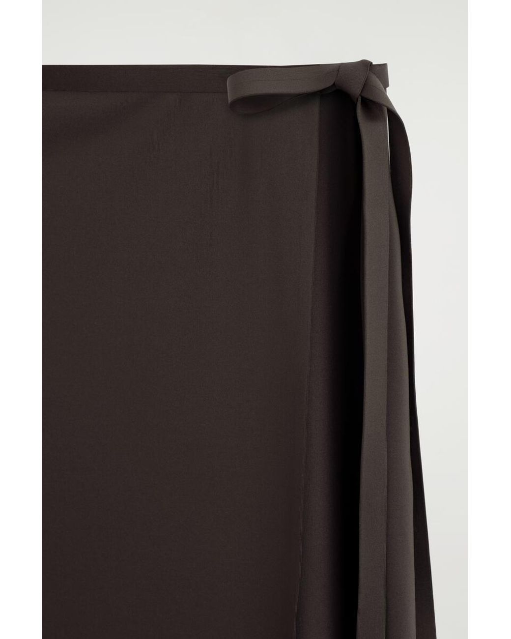 COS Black Sarong Wrap Skirt