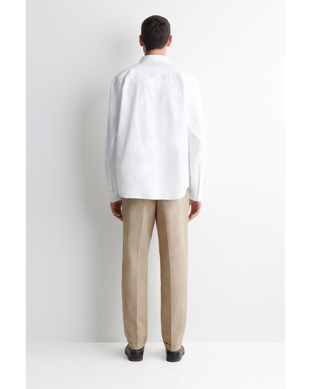 COS Natural Cotton Regular-Fit Straight-Leg Pants for men