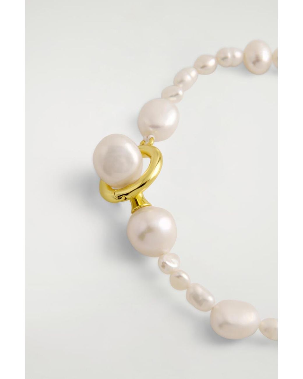 COS White Irregular Freshwater Pearl Bracelet