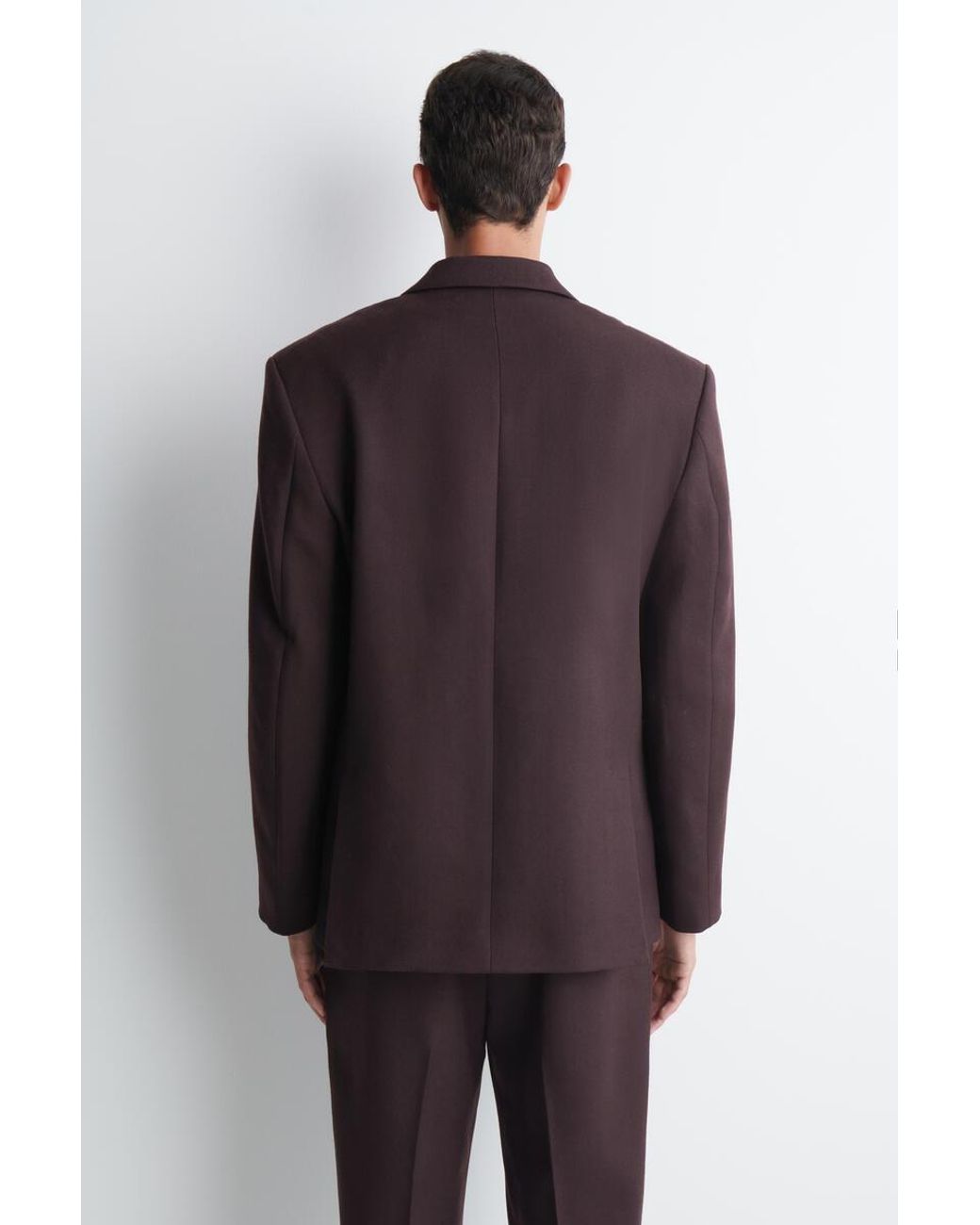 COS Purple Wool-Twill Single-Breasted Blazer for men