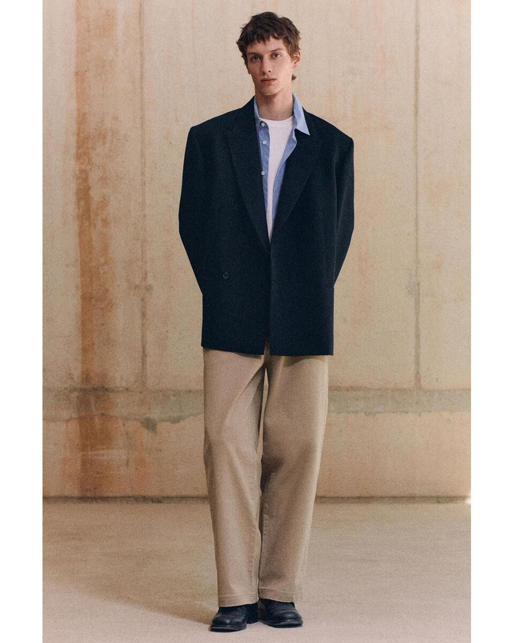 Blazer Doppiopetto di COS in Black da Uomo