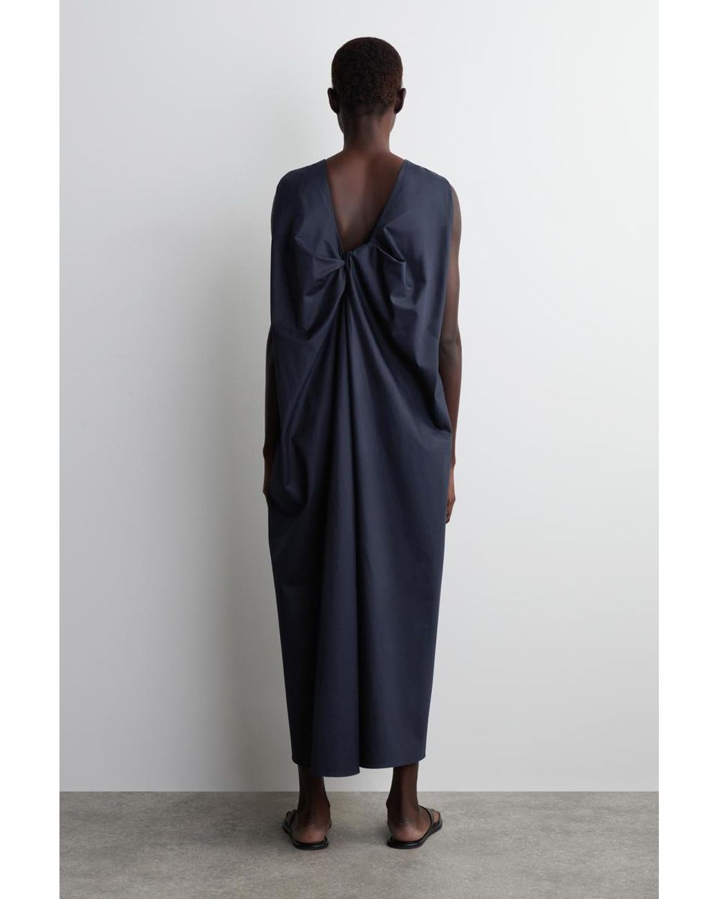 strapless open back dress COS White Maxi Dress with Cut Out Back Size 10  Follow The Clothes