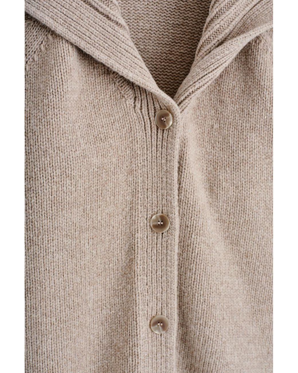 COS Natural Sailor-Collar Wool Cardigan