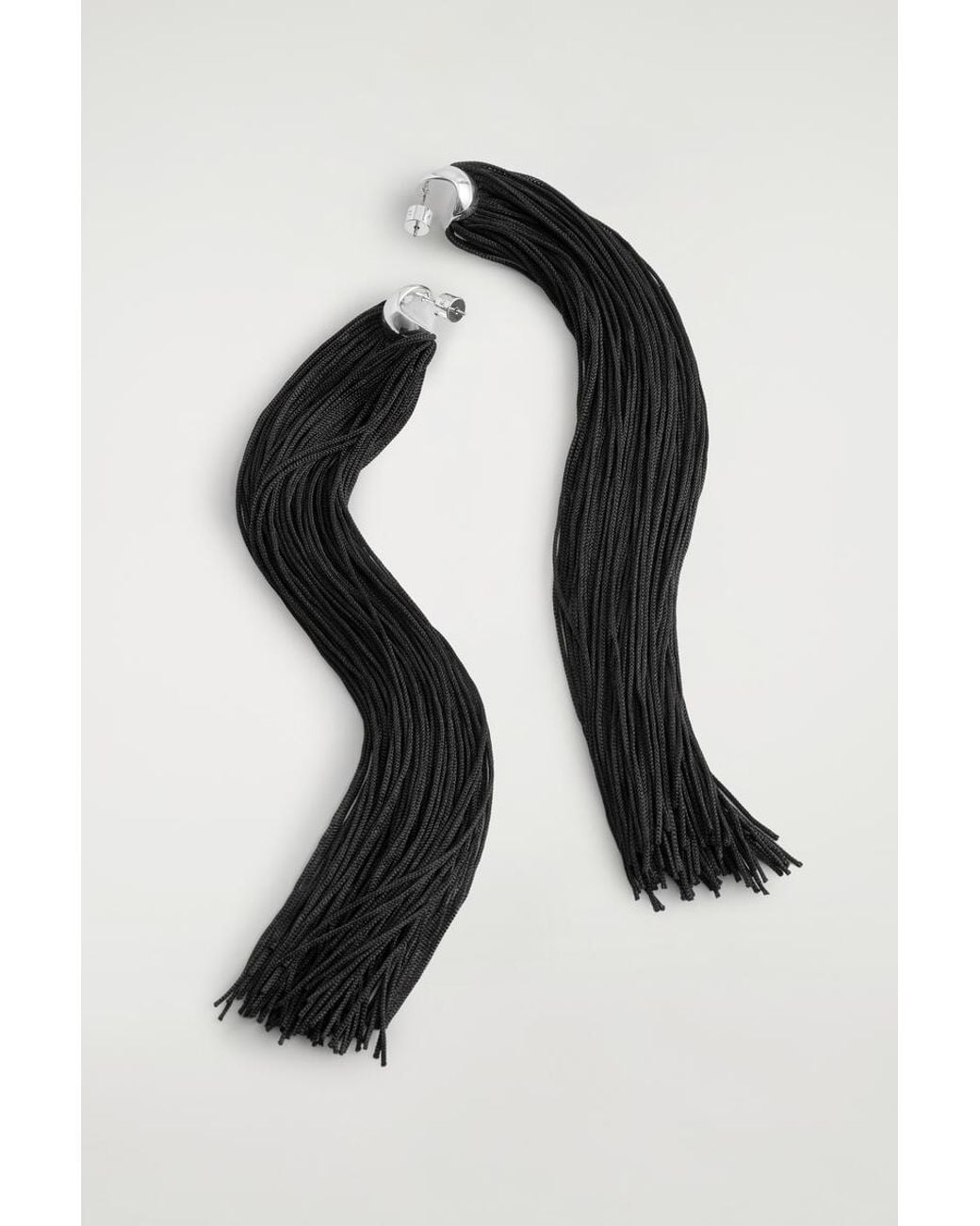 COS Black Fringed Earrings