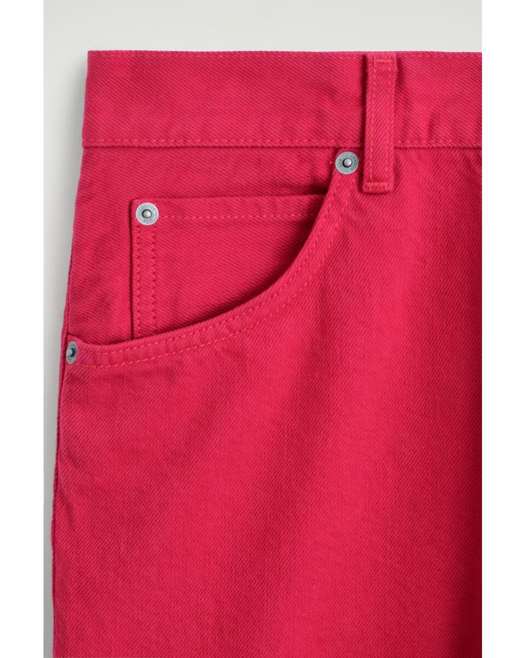 COS Red Valley Cropped Bootcut Jeans