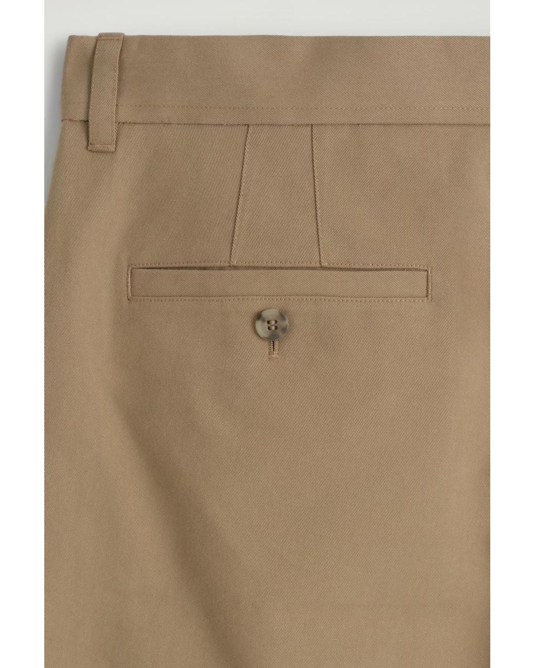 COS Natural Cotton Regular-Fit Straight-Leg Chinos for men