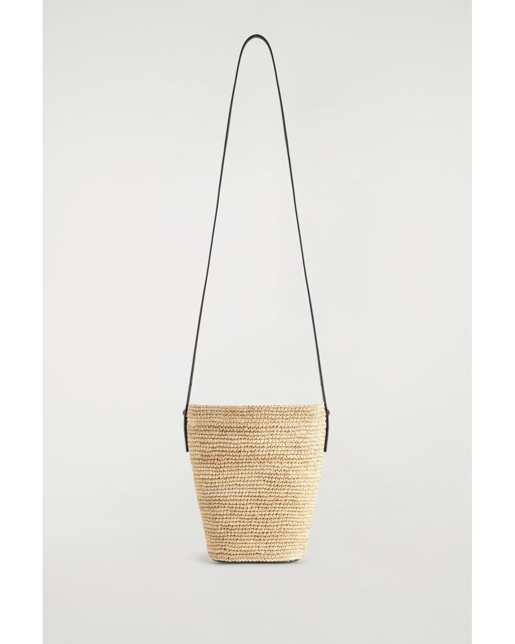 COS White Mini Bucket Bag