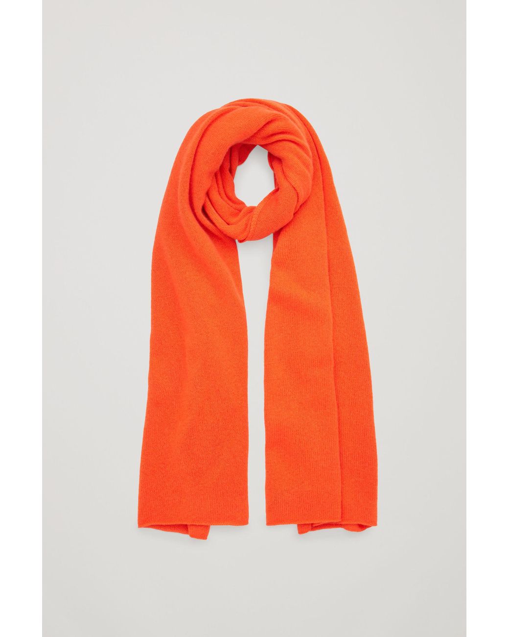 COS Cashmere Scarf in Orange Lyst