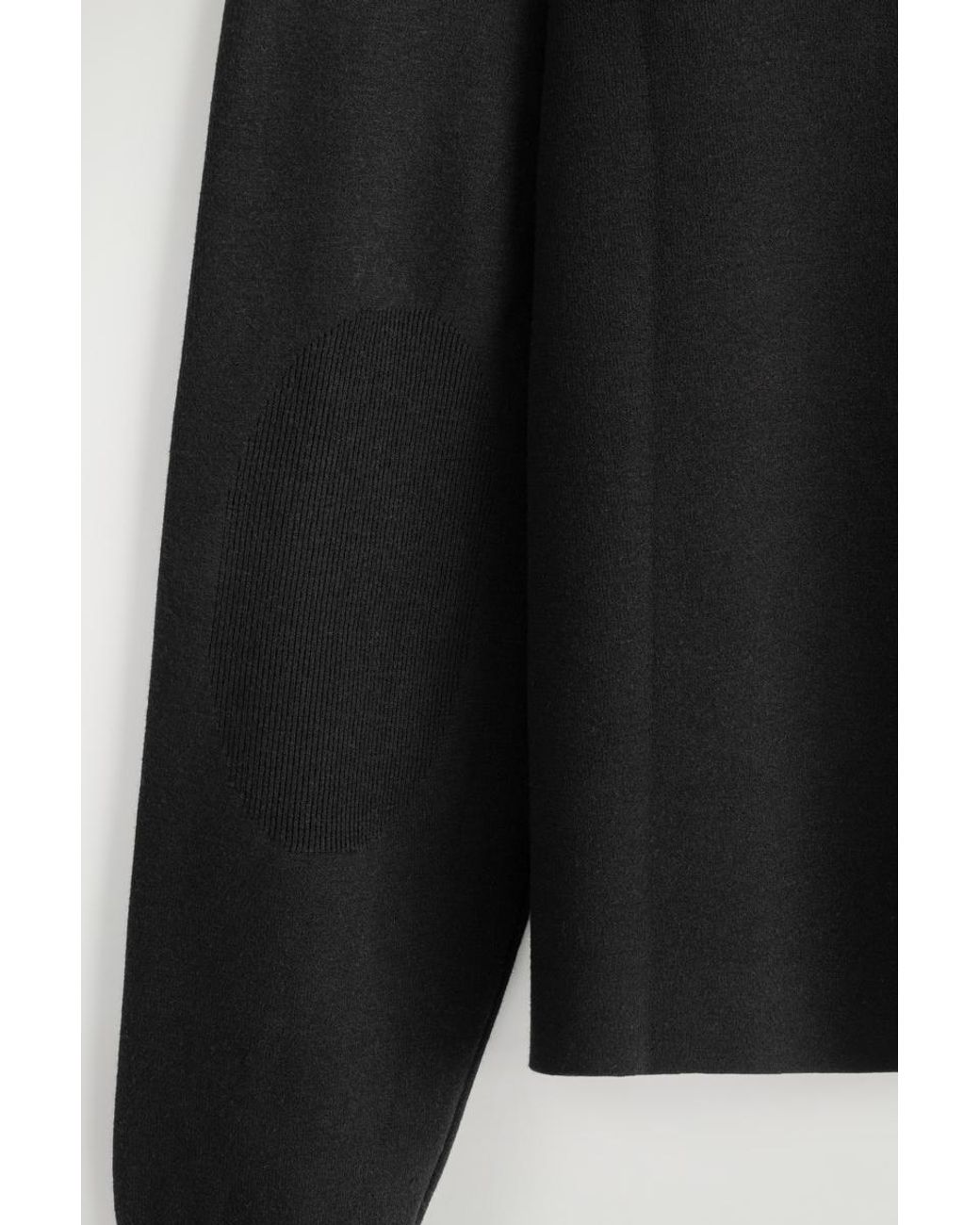 COS Black Double-Faced Knitted Cardigan for men