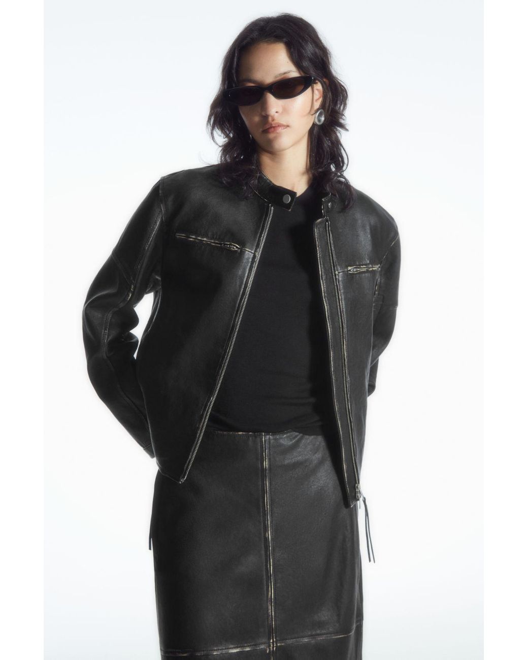 【新品未使用】COS レザー モートジャケット ブラック cos-Black-Leather-Moto-Jacket.jpeg