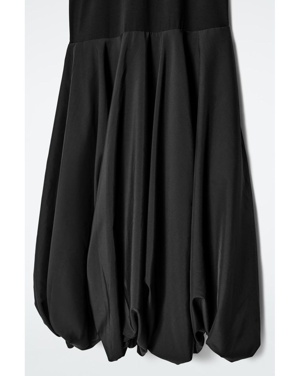 COS Black Balloon-Hem T-Shirt Dress