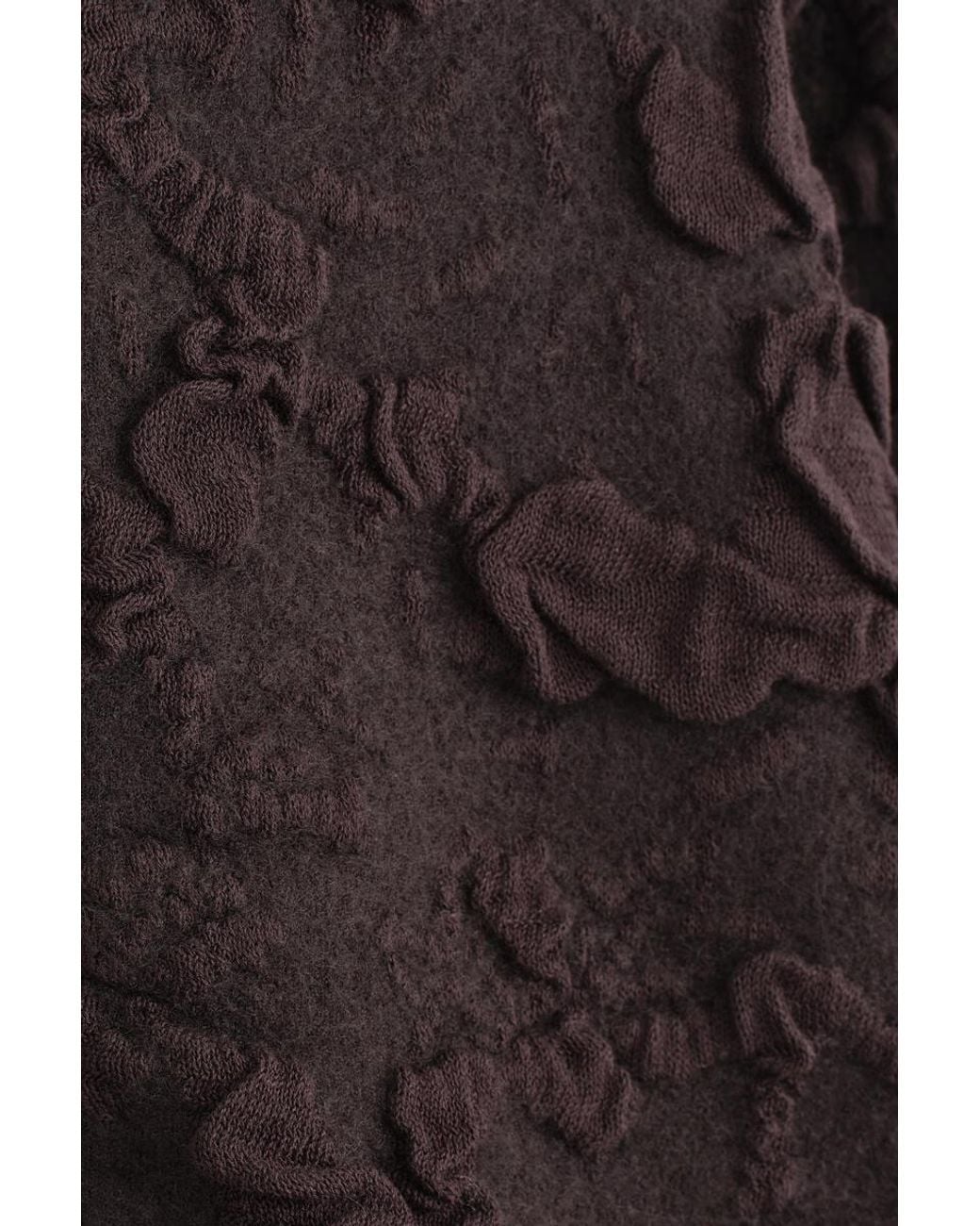 COS Black Bubble-Jacquard Zip-Up Cardigan