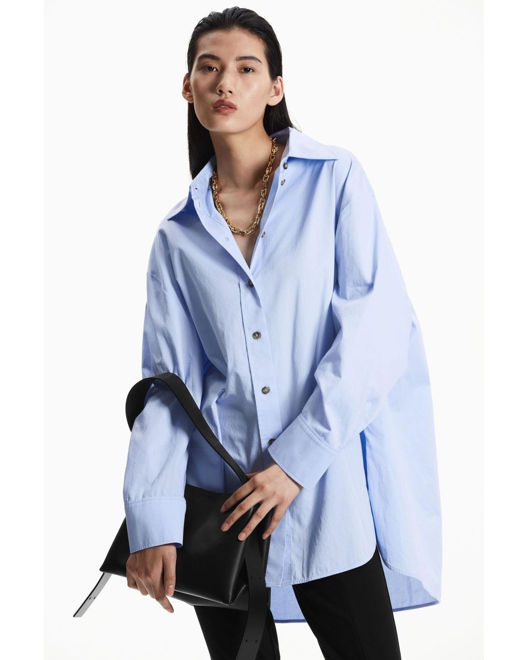 COS Oversized Shirt in Blue