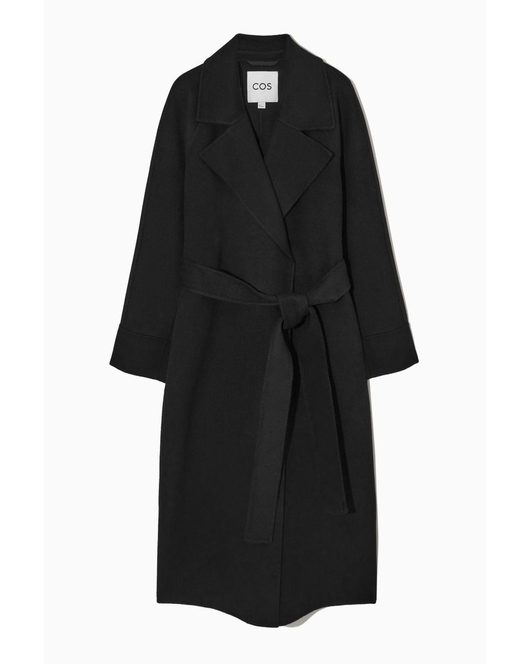 cos double faced wool belted coat