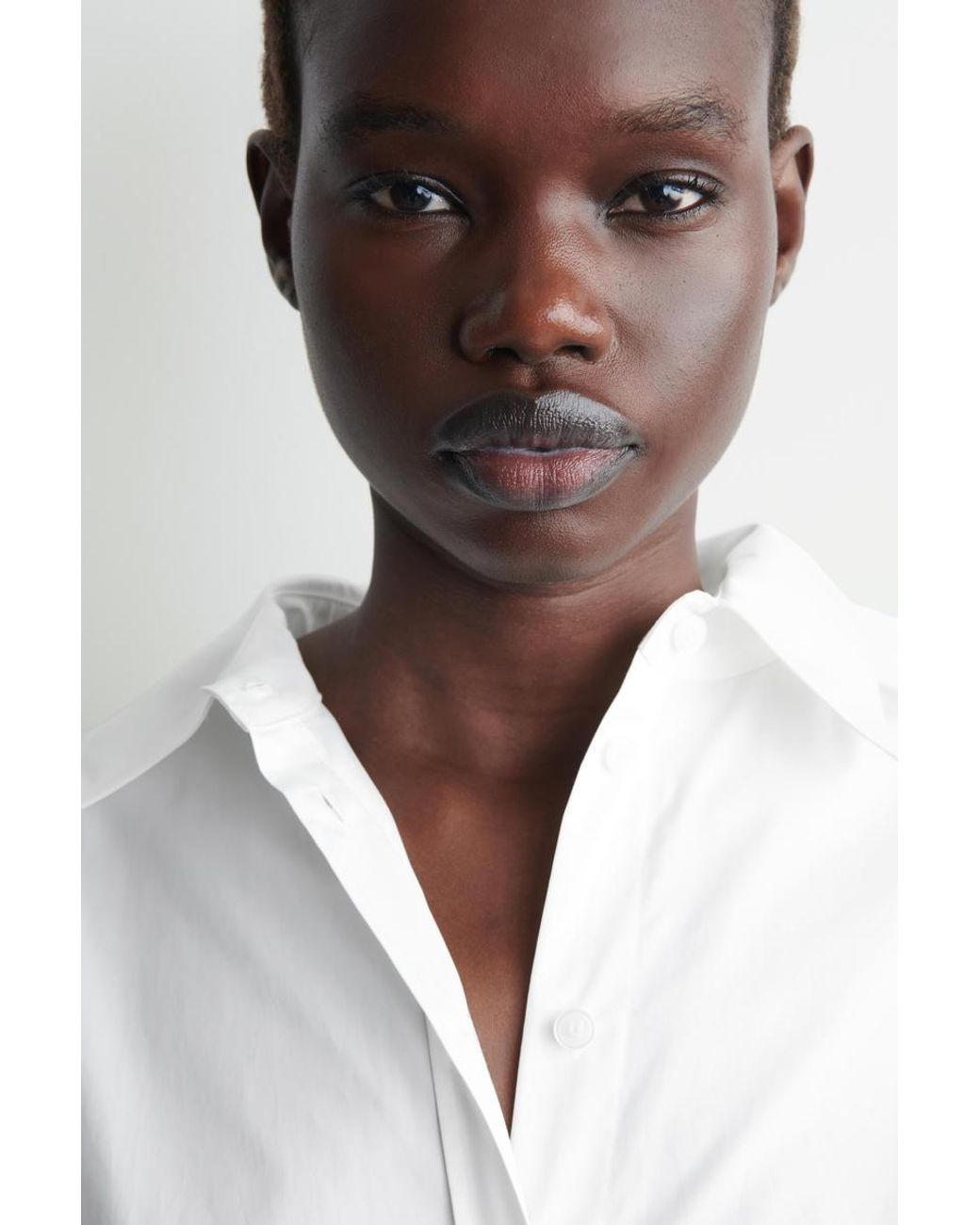 COS White Relaxed Cotton Shirt