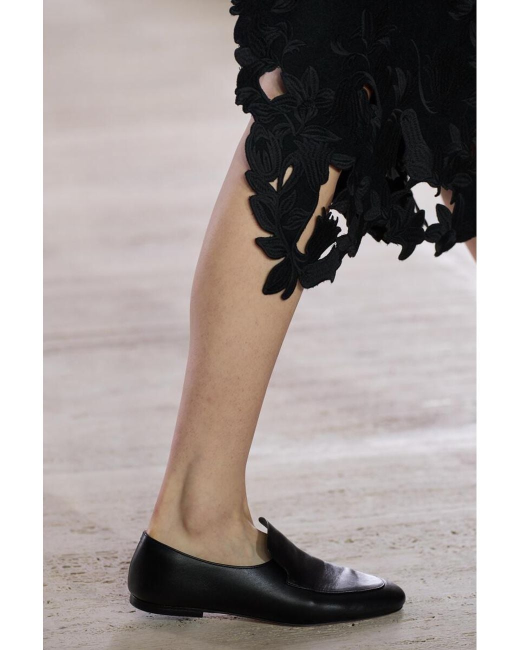 COS White Leather Loafers