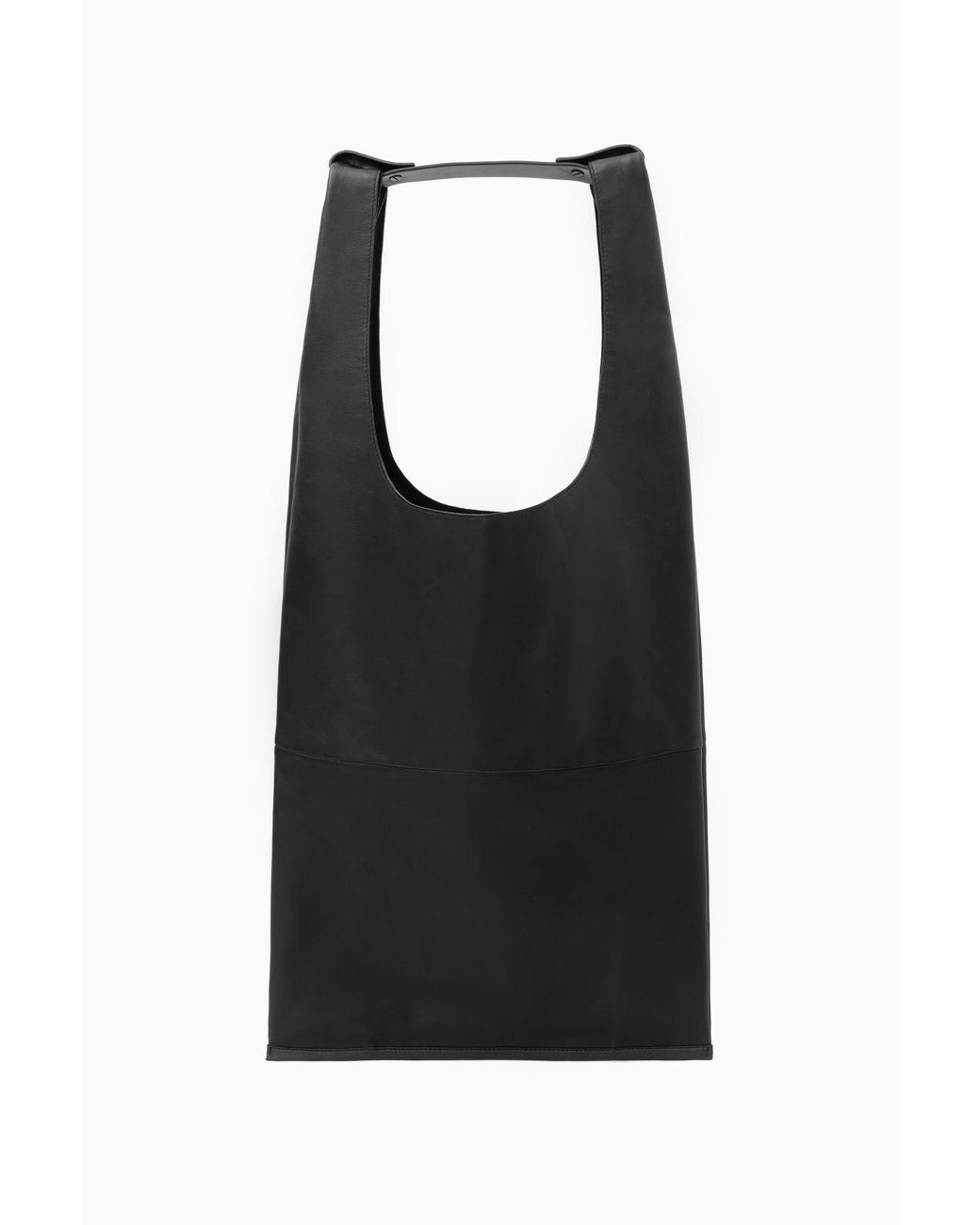 COS Slim Tote Leather in Black for Men Lyst