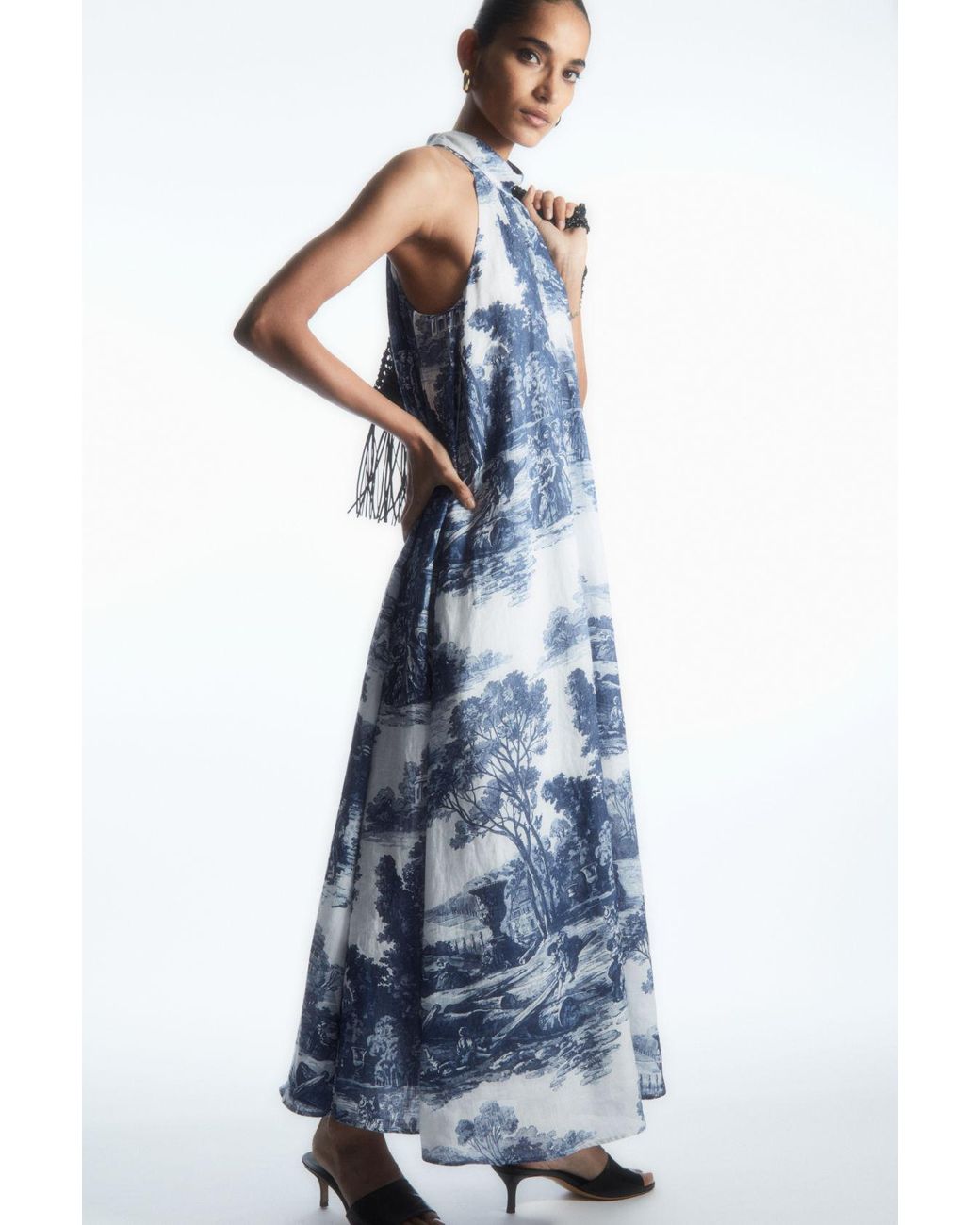 slim fit dress slacks COS Gathered Halter Neck – Continuiti