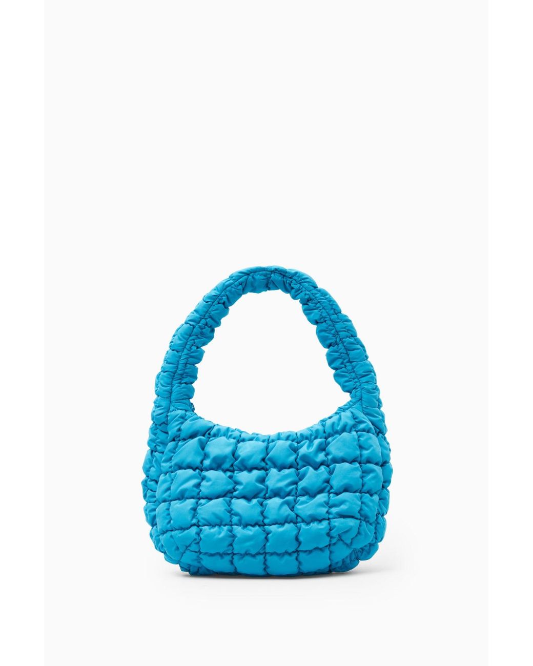 COS Quilted Mini Bag in Blue | Lyst