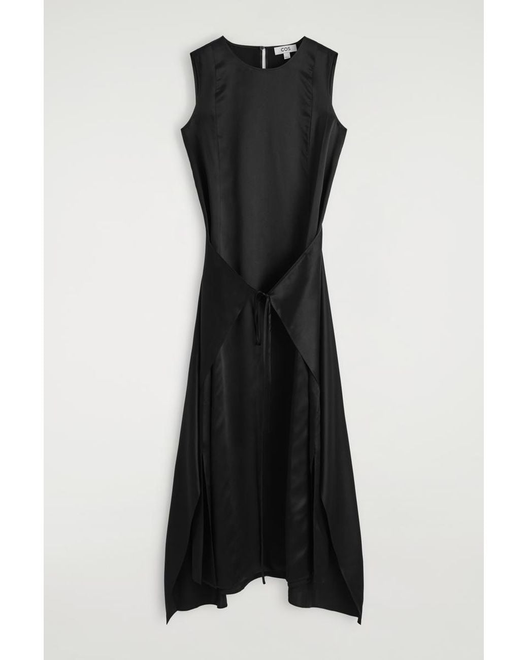 a line tuxedo dress Long Sleeve Tuxedo Stretch Midi Dress In Midnight