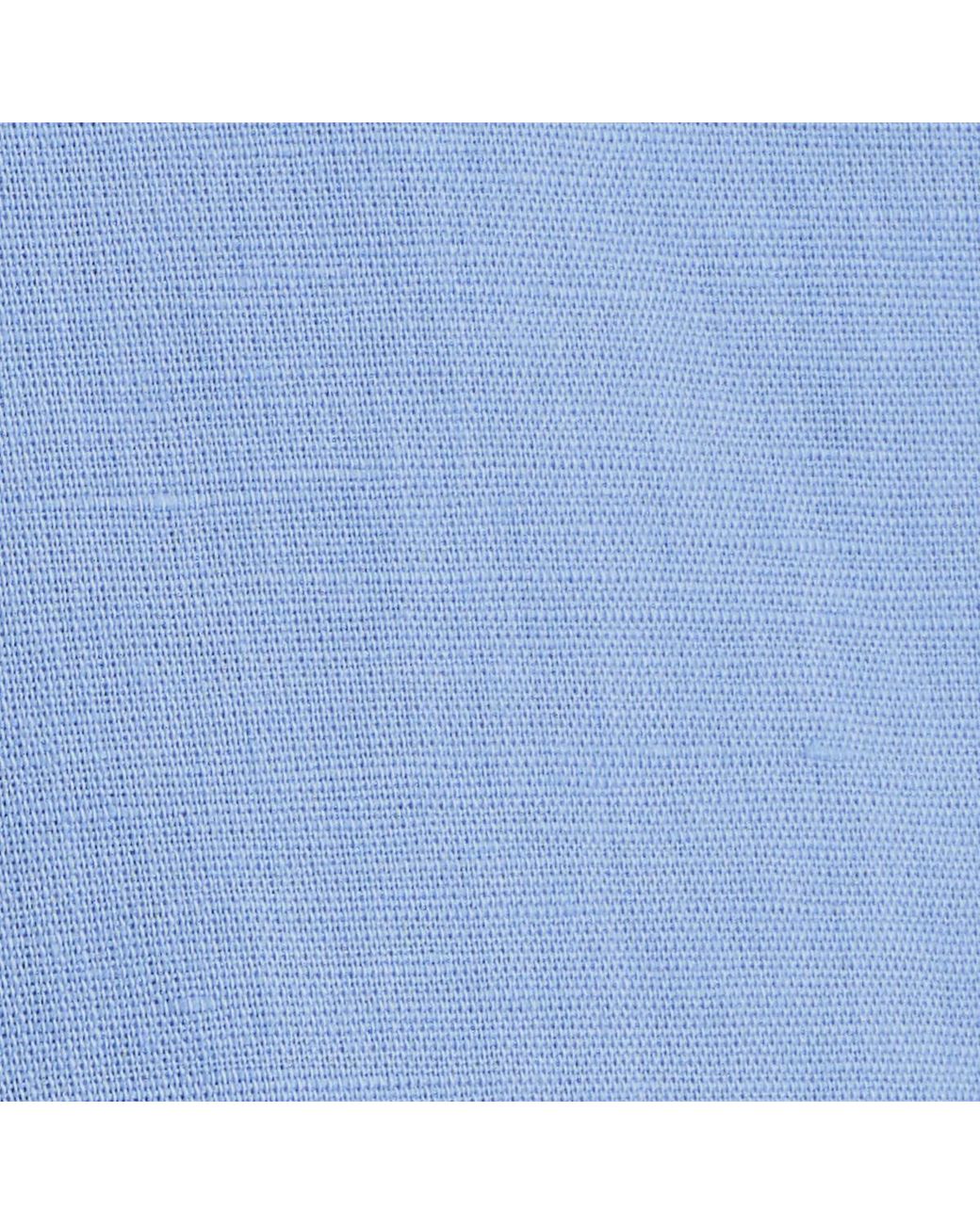 COS Blue Boat-Neck Linen Blouse
