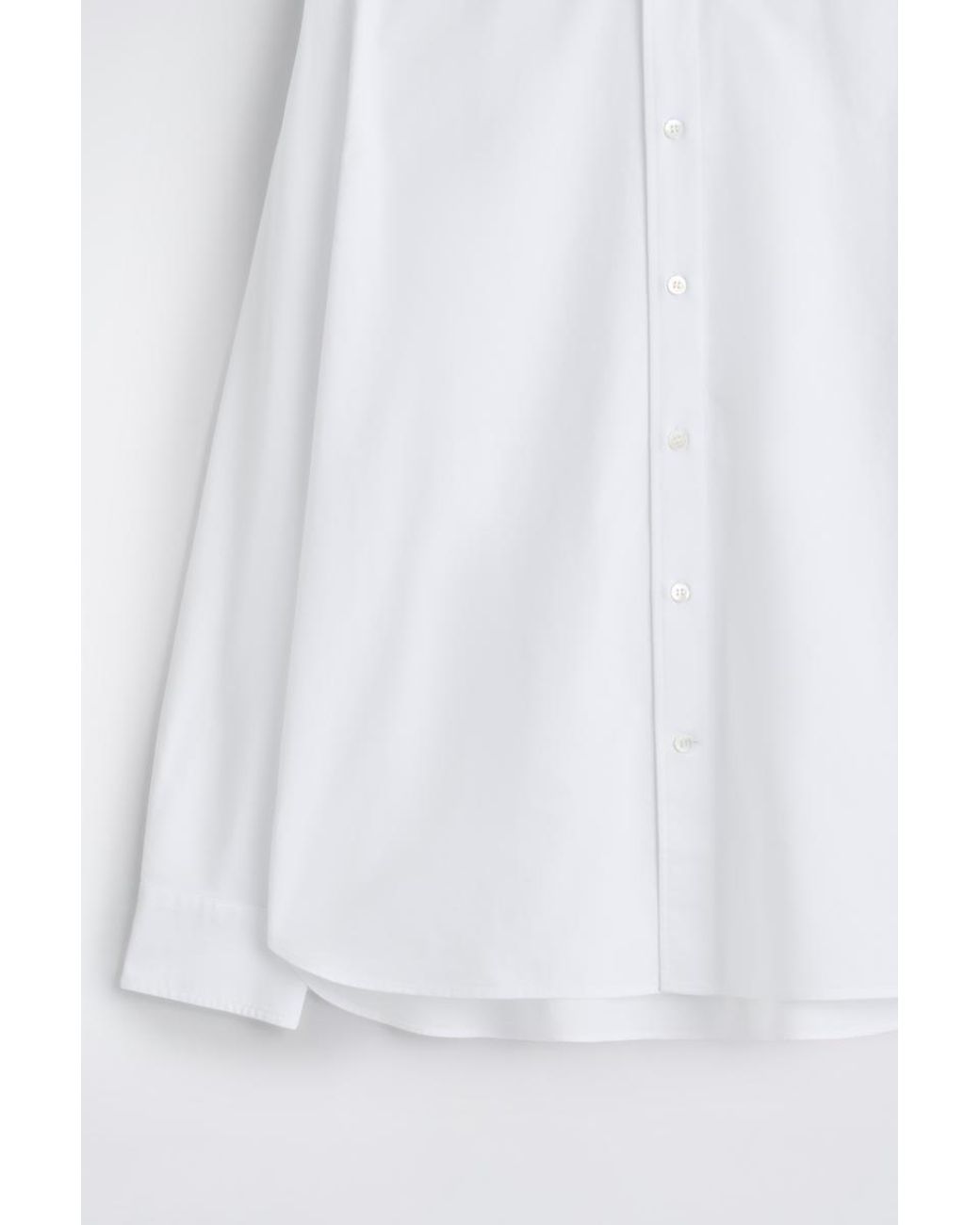 COS White Cotton Oxford Shirt for men