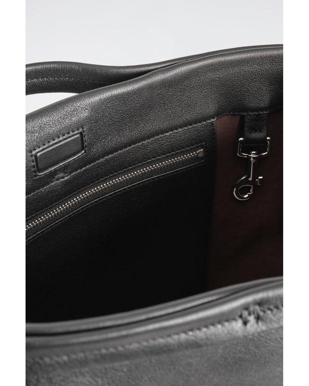 COS Black Tether Tote Bag for men