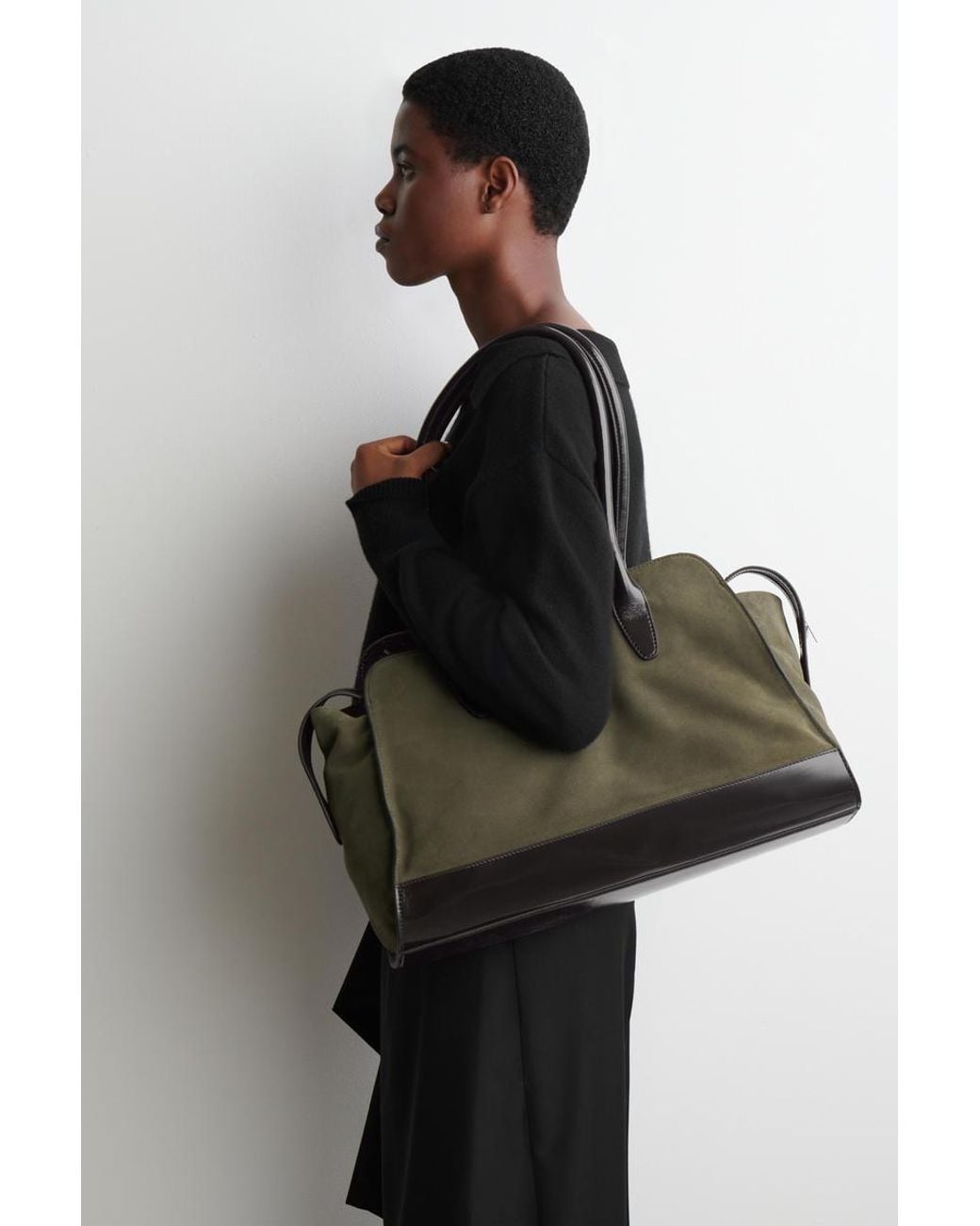 COS Brown Avenue Tote Bag