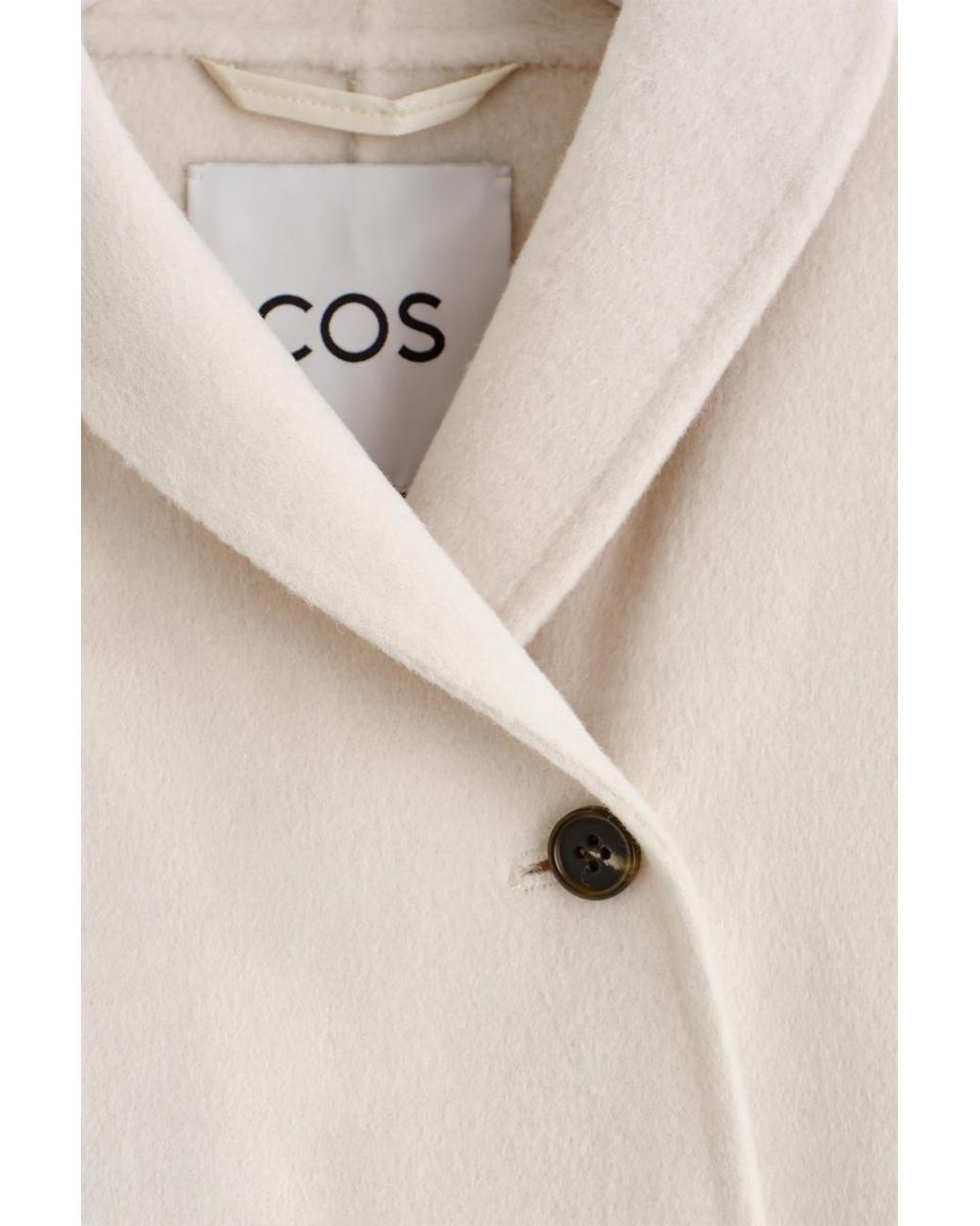 COS Natural Double-Faced Wool Pea Jacket