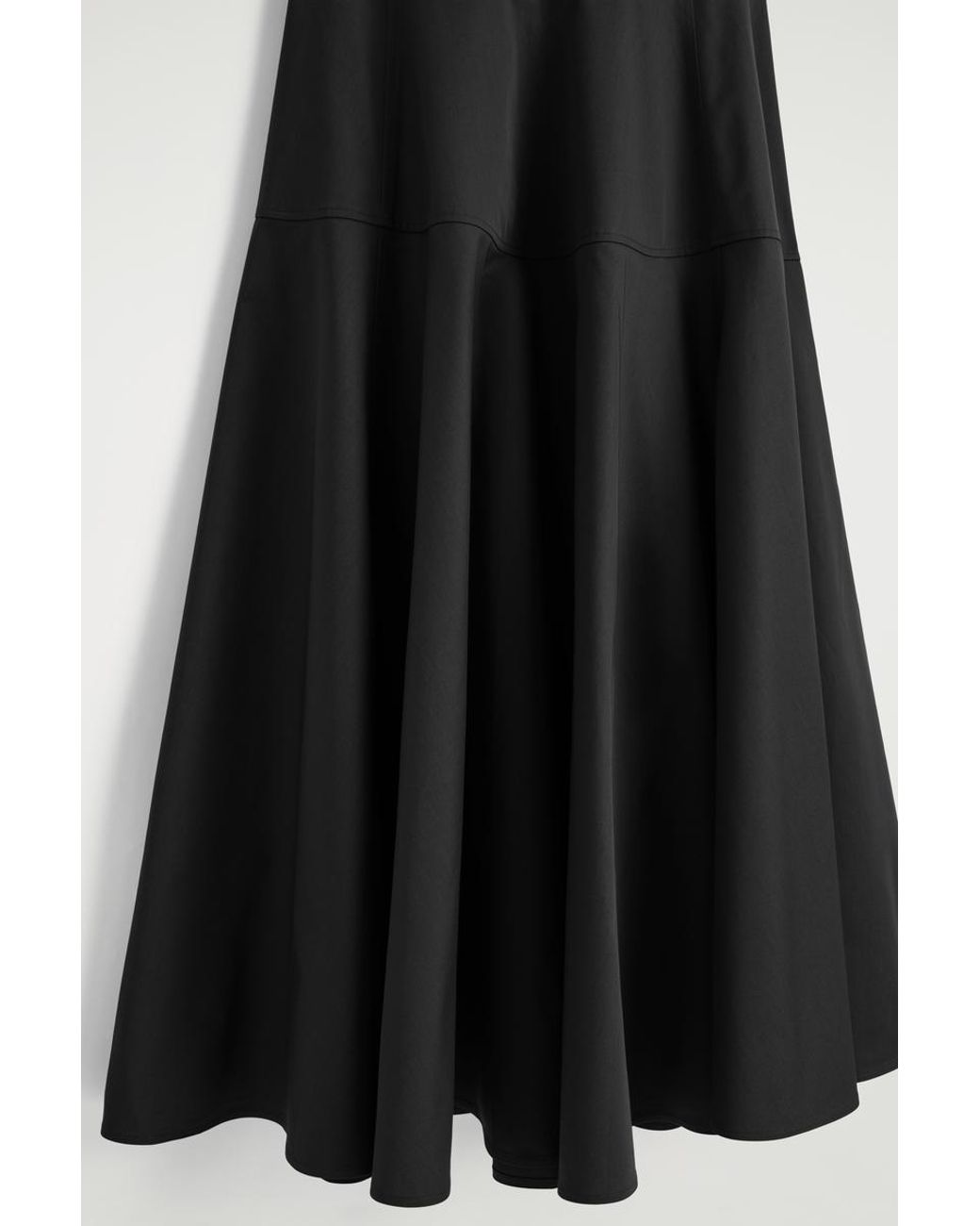 COS Black Pima Cotton Halterneck Dress
