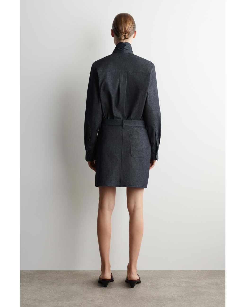 COS Blue Denim Mini Skirt