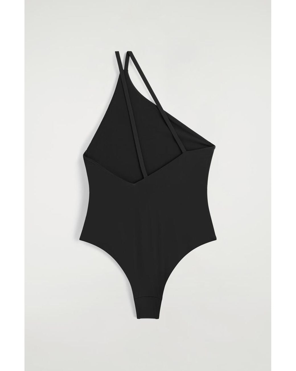 COS Black Asymmetric Double-Faced Swimsuit