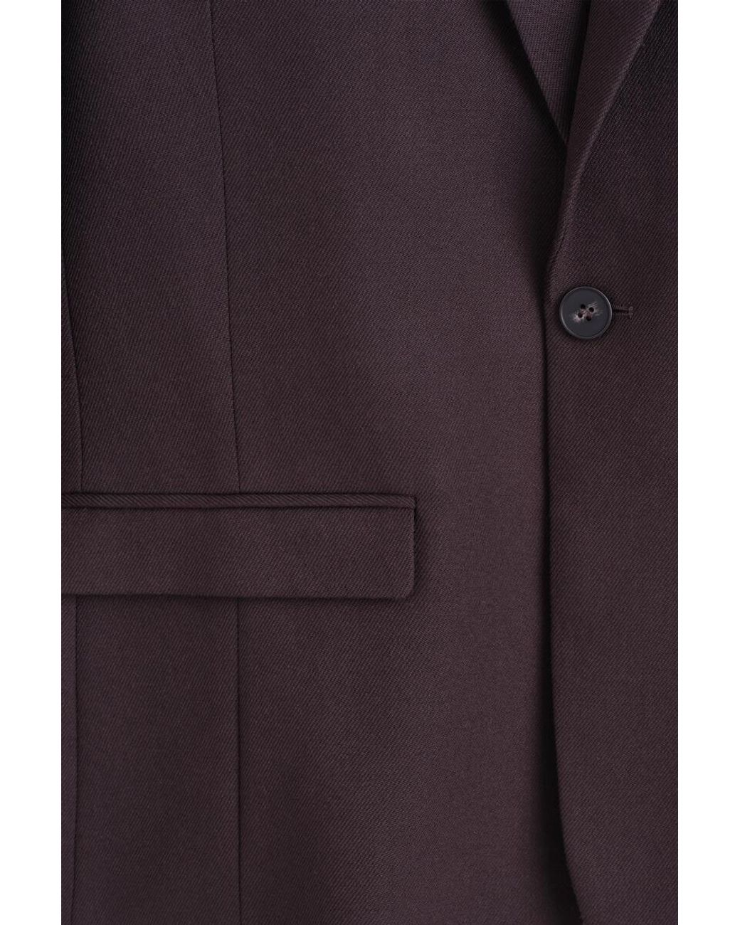 COS Purple Wool-Twill Single-Breasted Blazer for men