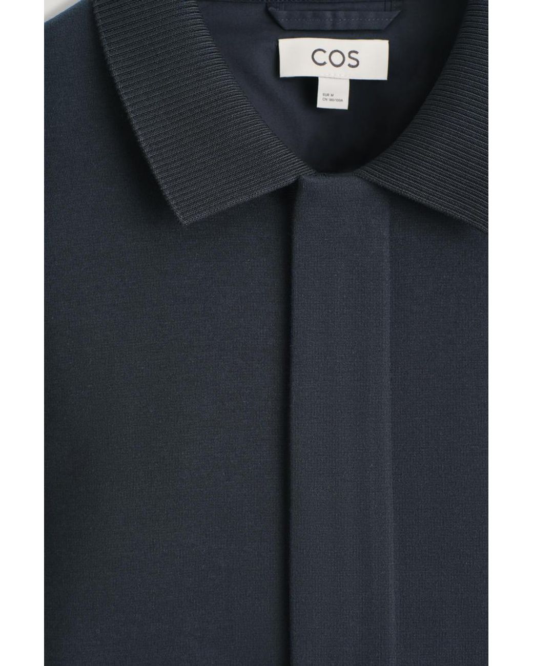 COS Blue Jersey Harrington Jacket for men